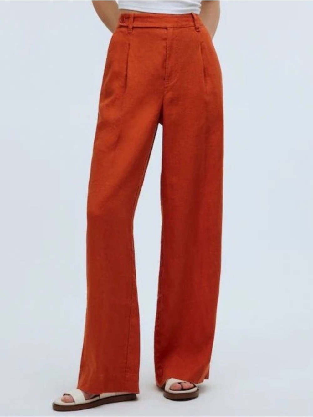 Madewell Linen Harlow Pant